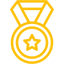 Award medal icon representing quality workmanship